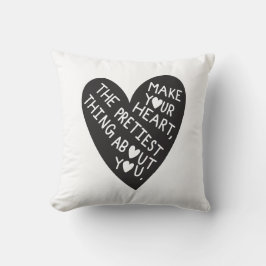 Make your Heart Pretiest thing about you クッション