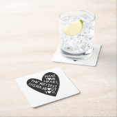 Make your Heart Pretiest thing about you スクエアペーパーコースター (インサイチュ)