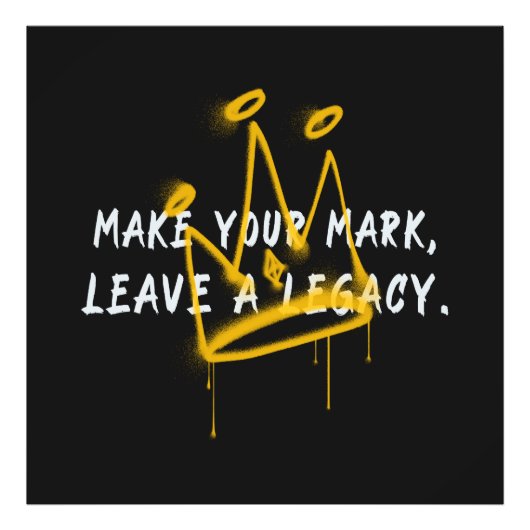 Make Your Mark Graffiti Crown フォトプリント (正面)