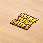 Make Your Move アクリル招待状 (レイダウン)