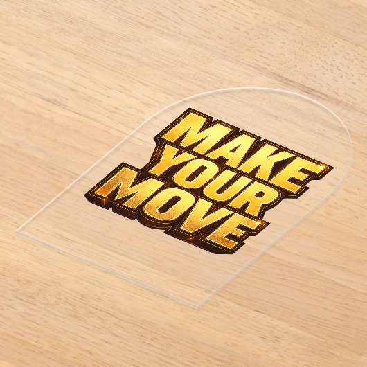 Make Your Move アクリル招待状 (レイダウン)