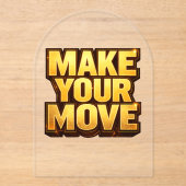 Make Your Move アクリル招待状 (正面)