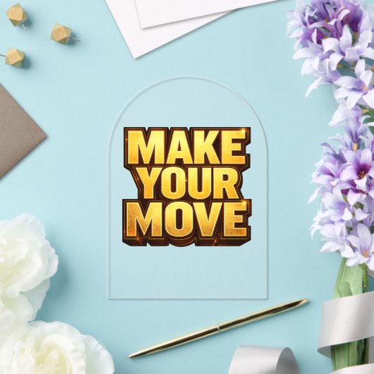 Make Your Move アクリル招待状 (インサイチュ (ウェディング))