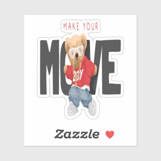 Make Your Move カッコいい Bear踊り シール (シート)