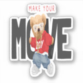 Make Your Move カッコいい Bear踊り シール (正面)