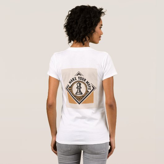Make Your Move – Chess Piece Design Tシャツ (裏面フル)