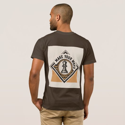 Make Your Move – Chess Piece Design Tシャツ (裏面フル)