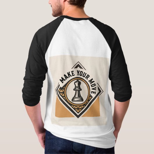 Make Your Move – Chess Piece Design Tシャツ (裏面)