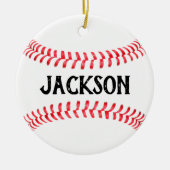 Make Your Own Baseball Player Custom Name/Text セラミックオーナメント (正面)