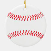 Make Your Own Baseball Player Custom Name/Text セラミックオーナメント (裏面)
