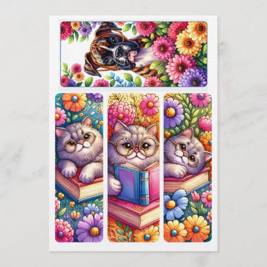 Make Your Own Bookmarks Add Name DIY Activity  メニュー (正面)