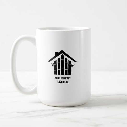 Make your own Custom Business Logo Branded コーヒーマグカップ (左)