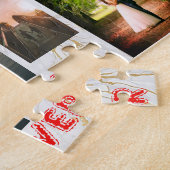 Make Your Own Custom Name LOVE Family Pics Collage ジグソーパズル (側面)