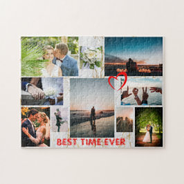 Make Your Own Custom Name LOVE Family Pics Collage ジグソーパズル