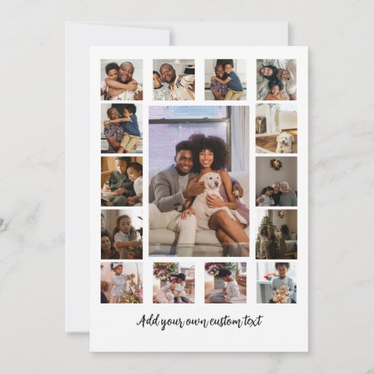 Make your own custom personalized 15 photo カード (正面)