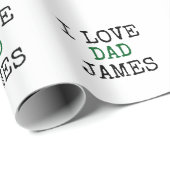 Make your own custom with name Father's  ラッピングペーパー (ロールコーナー)