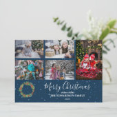 Make your own family collage berries Christmas シーズンカード (スタンド正面)