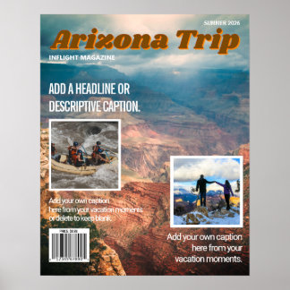 Make Your Own Inflight Magazine Cover Poster ポスター