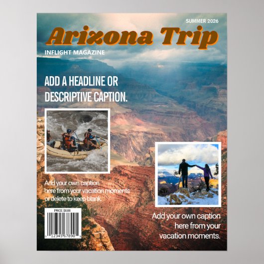 Make Your Own Inflight Magazine Cover Poster ポスター (正面)