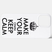 Make your own keep calm - black Case-Mate iPhoneケース (裏面 (横))