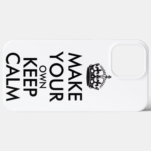 Make your own keep calm - black  Case-Mate iPhoneケース (裏面 (横))