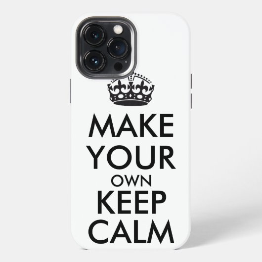 Make your own keep calm - black iPhoneケース (裏面)