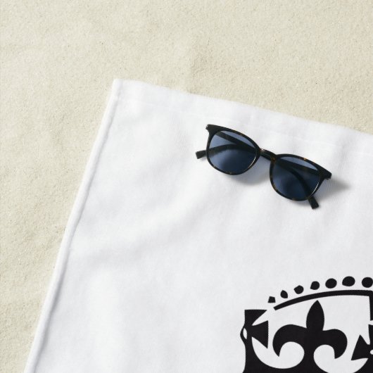 Make your own keep calm - black poster ビーチタオル (インサイチュ)