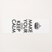 Make your own keep calm - black poster ヨガマット (裏面(横))