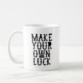 Make your own luck コーヒーマグカップ (左)