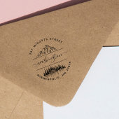 Make Your Own Rustic Mountain Forest Landscape ラバースタンプ