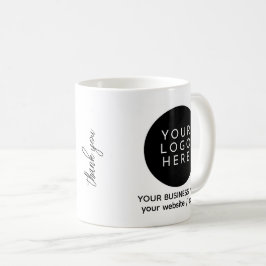 Make Your Own Small Business Custom Logo Info コーヒーマグカップ
