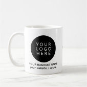 Make Your Own Small Business Custom Logo Info コーヒーマグカップ (左)