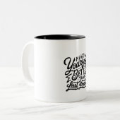 make your self better then last year ツートーンマグカップ (正面左)