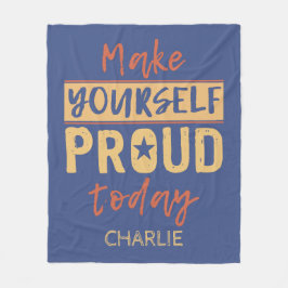 「Make Yourself」誇りを持った名前をカスタムするフリースブランケット フリースブランケット