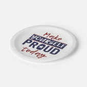 「Make Yourself」誇りを持った紙プレート ペーパープレート (アングル)