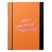 Make Yourself a Priority Self Care Journal ノートブック (正面)