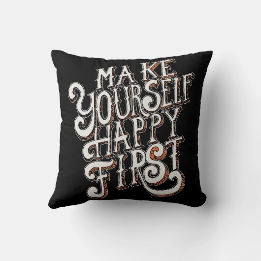 Make Yourself Happy First クッション (裏面)