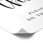 Make Yourself The Addressee Bridal Shower Sign ポスター (角)