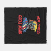 Make Zombies 素晴らし Again - Halloween Zombie Classi フリースブランケット (正面(横))