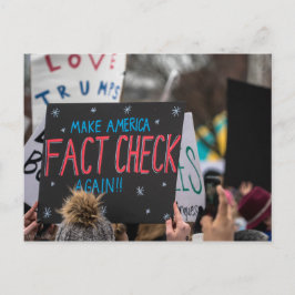 Makeamerica Fact Checkの再ポストカード ポストカード