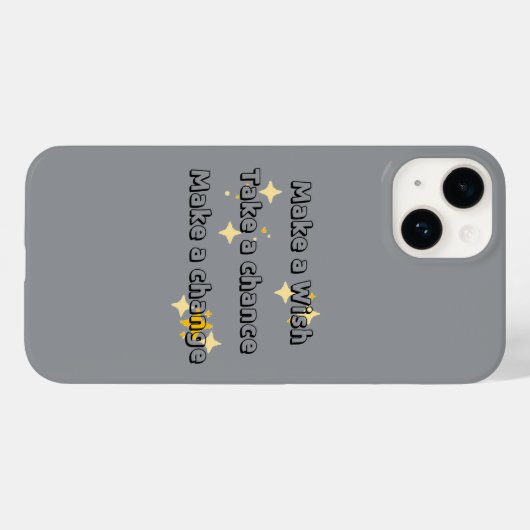 MakeaWish,Takeachance,Makeachangeの電話ケース Case-Mate iPhoneケース (裏面 (横))