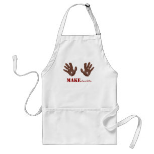 MAKEchocolatesのhandprints スタンダードエプロン