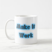 makeiworkBLUE3BIGGER コーヒーマグカップ (左)