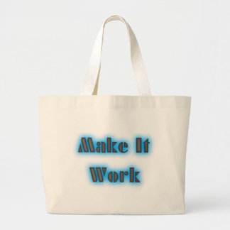 makeiworkBLUE3BIGGER ラージトートバッグ