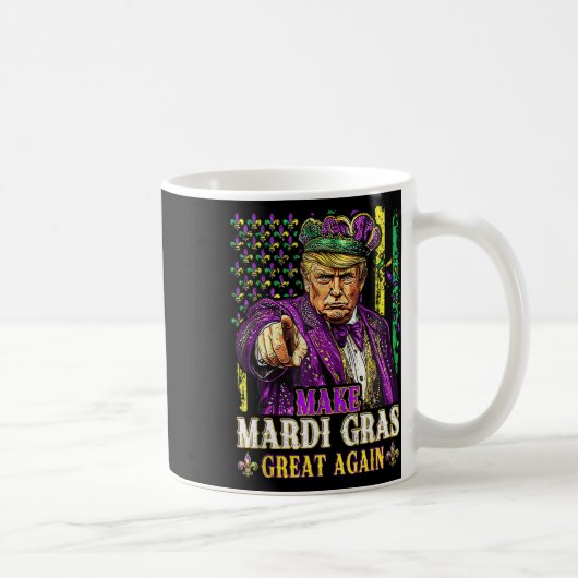 Makemardi Gras再素晴らし度おもしろいMardi Gras Men Wom コーヒーマグカップ (右)