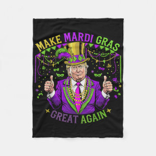Makemardi Gras再素晴らし度おもしろいMardi Gras Men Wom フリースブランケット