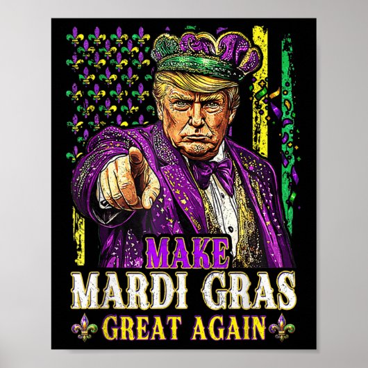 Makemardi Gras再素晴らし度おもしろいMardi Gras Men Wom ポスター (正面)