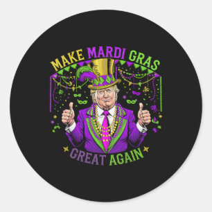 Makemardi Gras再素晴らし度おもしろいMardi Gras Men Wom ラウンドシール