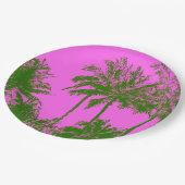 Makenaのビーチのハワイの不完全なやし ペーパープレート (アングル)