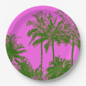 Makenaのビーチのハワイの不完全なやし ペーパープレート (正面)
